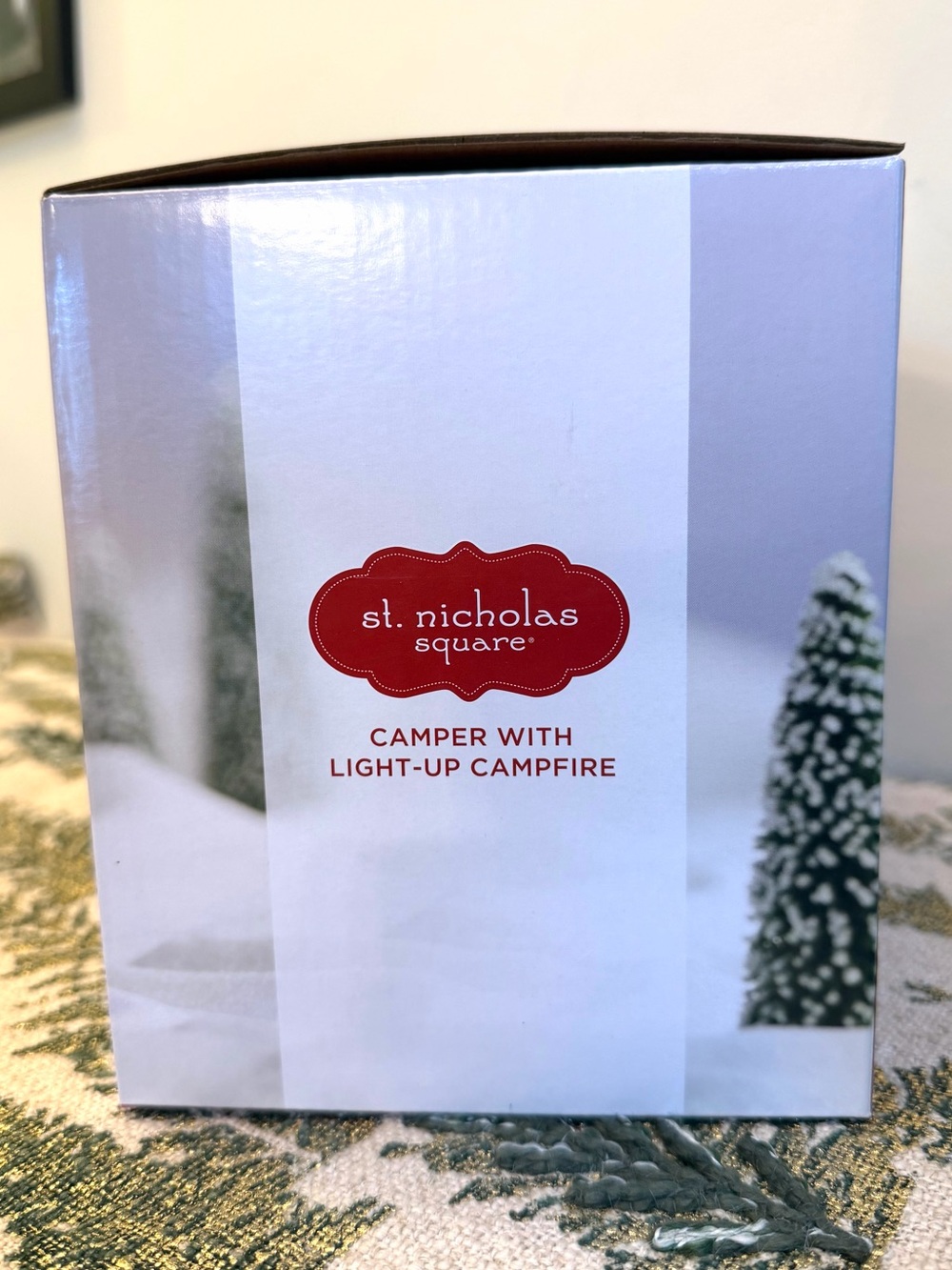 St. Nicholas Square Camper Light Up Campfire Christmas Village 2024 NEW - Picture 3 of 8